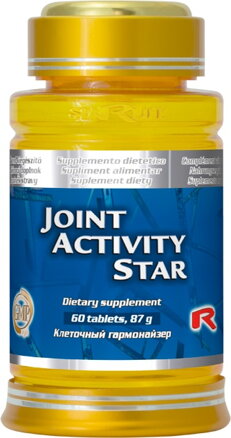 JOINT ACTIVITY STAR - pre podporu kĺbov pri artróze a artritíde, proti bolestiam a zápalom kĺbov, Starlife  60 tabl