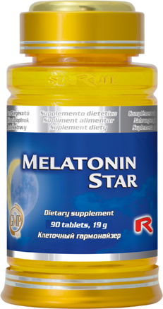 MELATONIN STAR - pre zlepšenie a skvalitnenie spánku, Starlife 120 tabl 