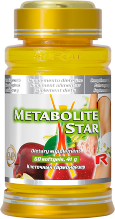 METABOLITE STAR  -  s lecitínom, kelpom a vitamínom B6 pre podporu nervovej sústavy, tráviaceho systému a činnosti štítnej žľazy, Starlife  60 tob