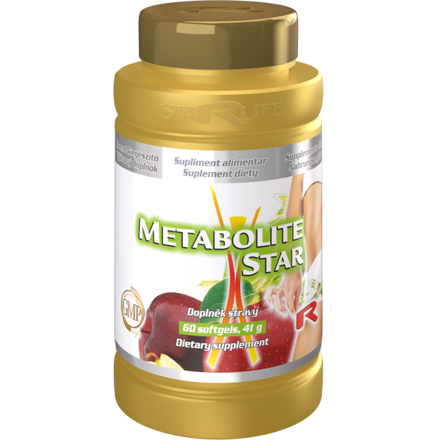 METABOLITE STAR  -  s lecitínom, kelpom a vitamínom B6 pre podporu nervovej sústavy, tráviaceho systému a činnosti štítnej žľazy, Starlife  60 tob