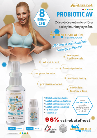 PROBIOTIC AV - probiotiká pre zdravú črevnú mikroflóru a silný imunitný systém, Starlife 500 ml