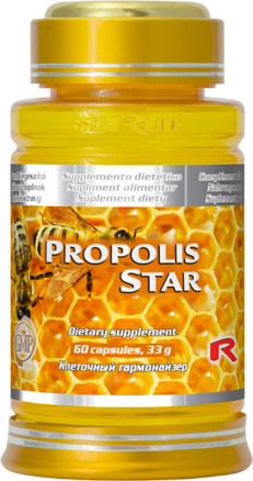 PROPOLIS STAR - včelí produkt s dezinfekčnými účinkami, Starlife  60 kaps