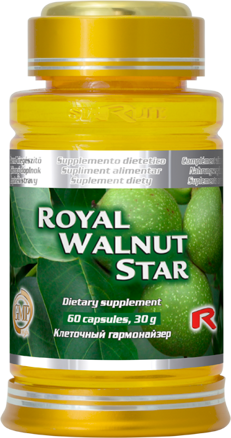 ROYAL WALNUT STAR -  s antibakteriálnymi účinkami pre pomoc pri kožných problémoch, Starlife  60 kaps