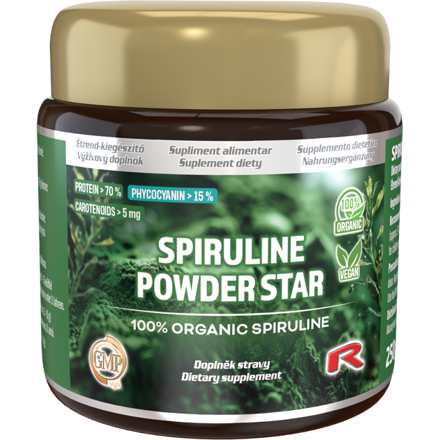 SPIRULINE POWDER STAR - pre posilnenie imunity, detoxikáciu organizmu a doplnenie dôležitých živín, Starlife  250 g