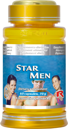 STAR MEN - pre posilnenie mužského organizmu, Starlife  60 kaps 