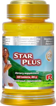 STAR PLUS - doplnok s vitamínmi, minerálmi a antioxidantmi pre podporu imunity a vitality, Starlife  60 tabl