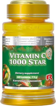 VITAMIN C 1000 STAR  -  pre podporu a regeneráciu tkanív a dobrú imunitu, Starlife  60 tabl