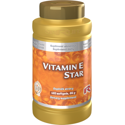 VITAMIN E STAR - s antioxidačnými účinkami pre dobrý zrak a správnu funkciu pokožky, Starlife  120 tob