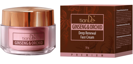 Krém na hĺbkovú obnovu pleti „Ženšen a orchidea“, tianDe 50 g