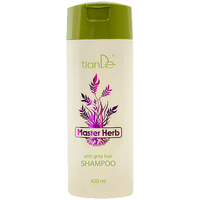 Šampón na šedivejúce vlasy Master Herb, tianDe  420ml