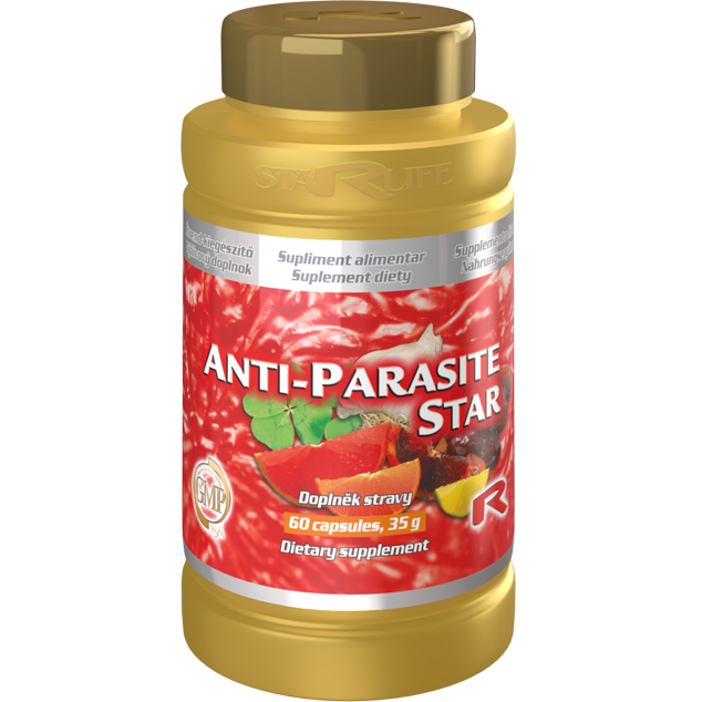 ANTI-PARASITE STAR - pre detoxikáciu a odstránenie parazitov z organizmu, Starlife  60 kaps