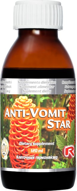 ANTI-VOMIT STAR - sirup pre zníženie pocitu nevoľnosti, únavy a vyčerpania a pohode pri cestovaní, Starlife 120 ml ANTI-VOMIT STAR - sirup pre zníženie pocitu nevoľnosti, únavy a vyčerpania a pohode pri cestovaní, Starlife 120 ml