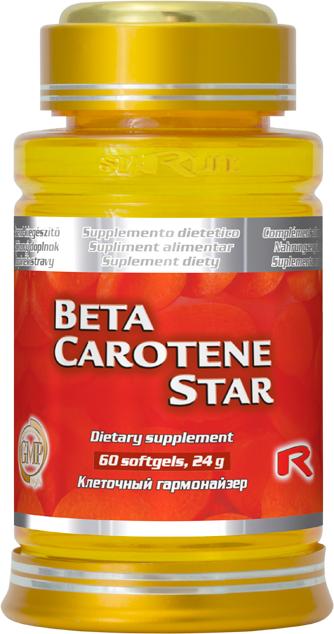 BETA-CAROTENE STAR - pre zdravú pokožku a dobrý zrak, Starlife 60 tob BETA-CAROTENE STAR - pre zdravú pokožku a dobrý zrak, Starlife 60 tob