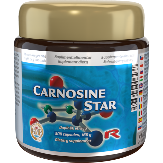 CARNOSINE STAR - antioxidant pre spomalenie starnutia, Starlife  300 kaps