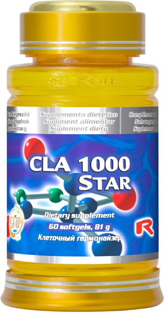 CLA 1000 STAR -  pre podporu odbúravania a spaľovania tukov, Starlife  60 tob