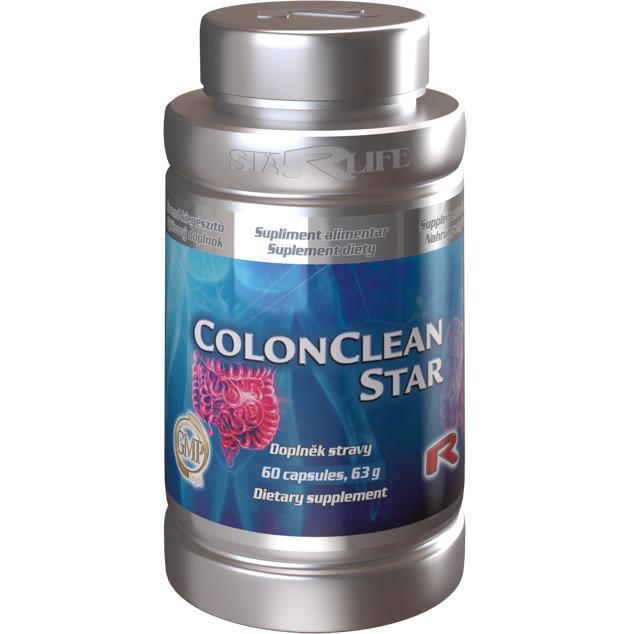 COLONCLEAN STAR -  pri problémoch s nepravidelným vyprázdňovaním a zápche, Starlife  60 kaps