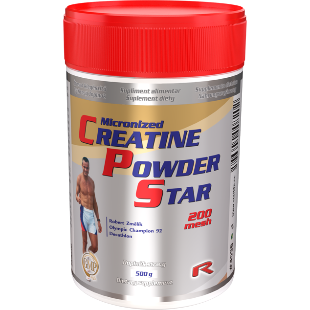 CREATINE POWDER STAR - 100 % mikronizovaný kreatín monohydrát pre podporu sily, výkonu a regenerácie, Starlife  500 g