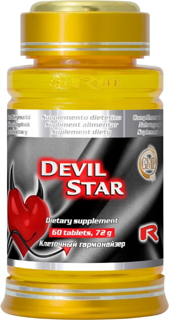 DEVIL STAR - pre skvalitnenie erekcie a predĺženie sexuálneho pôžitku, Starlife 60 kaps DEVIL STAR - pre skvalitnenie erekcie a predĺženie sexuálneho pôžitku, Starlife 60 kaps