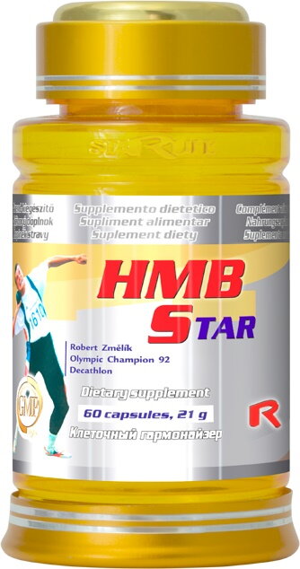 HMB STAR - pre nárast svalovej hmoty a zvýšenie sily, Starlife 60 kaps HMB STAR - pre nárast svalovej hmoty a zvýšenie sily, Starlife 60 kaps