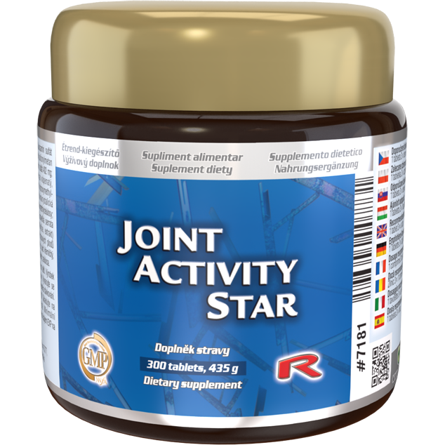 JOINT ACTIVITY STAR - pre podporu kĺbov pri artróze a artritíde, proti bolestiam a zápalom kĺbov, Starlife  300 tabl