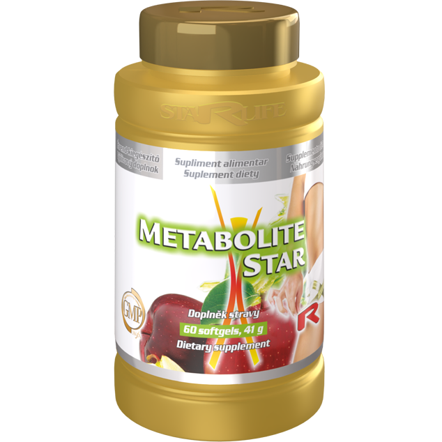 METABOLITE STAR  -  s lecitínom, kelpom a vitamínom B6 pre podporu nervovej sústavy, tráviaceho systému a činnosti štítnej žľazy, Starlife  60 tob