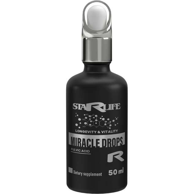 MIRACLE DROPS - pre podporu detoxikácie, rovnováhy pH a vitality organizmu, Starlife  50 ml