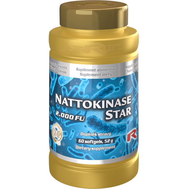 NATTOKINASE STAR - pre správnu funkciu celého kardiovaskulárneho systému, Starlife  60 kaps