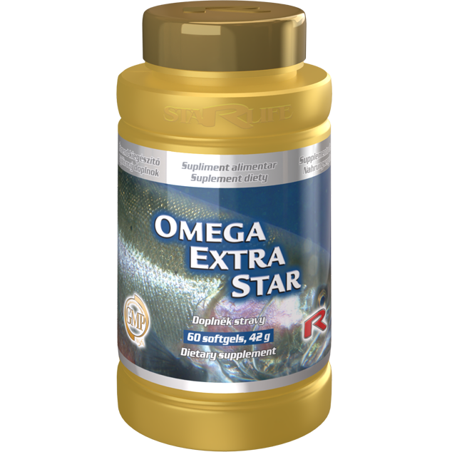 OMEGA EXTRA STAR - pre podporu normálnej činnosti srdca, mozgu a zraku, Starlife  60 tob