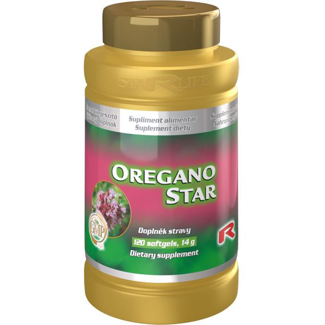 OREGANO STAR - pre podporu trávenia s výraznými protiplesňovými účinkami, Starlife  120 tob