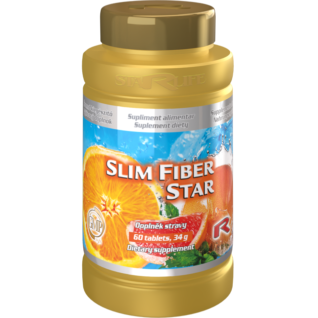 SLIM FIBER STAR - s obsahom vlákniny, pre zdravé trávenie a podporu imunity , Starlife 60 tabl SLIM FIBER STAR - s obsahom vlákniny, pre zdravé trávenie a podporu imunity , Starlife 60 tabl