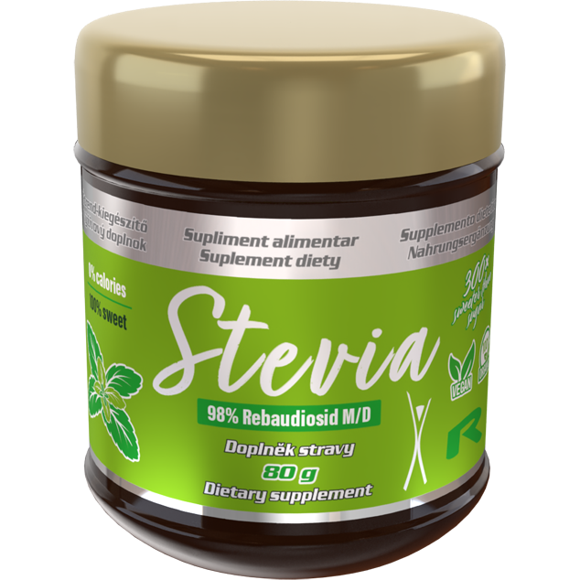 STEVIA POWDER STAR – prírodná alternatíva cukru pre sladenie bez kalórií, Starlife 80 g