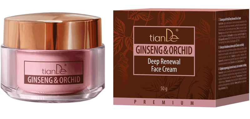 Krém na hĺbkovú obnovu pleti „Ženšen a orchidea“, tianDe 50 g