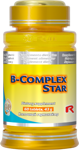 B-COMPLEX STAR  - s obsahom všetkých vitamínov skupiny B, Starlife  60 tabl