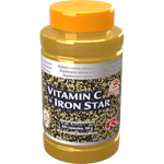 VITAMIN C + IRON STAR - pre podporu imunitného systému a zníženie únavy a vyčerpania, Starlife  60 kaps