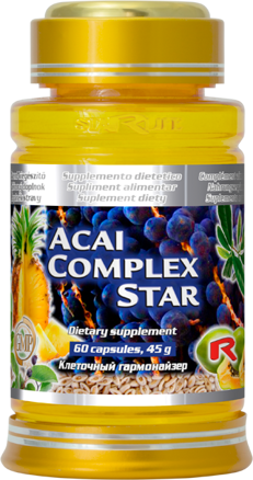 ACAI COMPLEX STAR - pre podporu trávenia a obranyschopnosti organizmu, Starlife  60 kaps