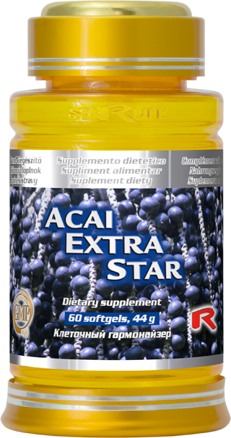 ACAI EXTRA STAR - pre podporu obranyschopnosti organizmu, fyzickej a psychickej aktivity, Starlife  60 tob