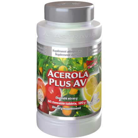 ACEROLA PLUS AV - vitamín C s acerolou pre podporu imunitného systému, Starlife  60 tabliet