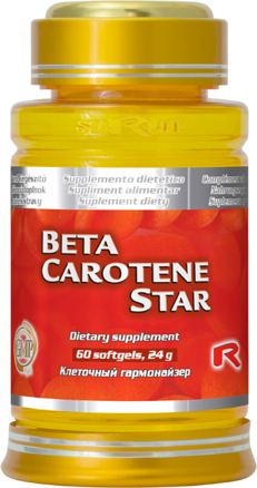 BETA-CAROTENE STAR - pre zdravú pokožku a dobrý zrak, Starlife  60 tob