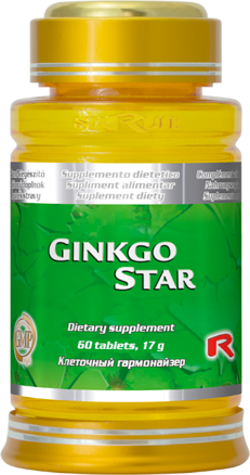 GINKGO STAR  -  pre podporu kardiovaskulárneho a obehového systému, Starlife  60 tob