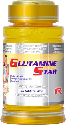 GLUTAMINE STAR - pre zvýšenie svalového výkonu a nárast svalovej hmoty, Starlife  60 tabl