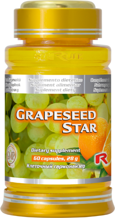 GRAPESEED STAR - antioxidant pre zdravé srdce a cievy, Starlife 60 kaps