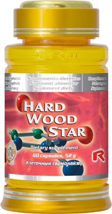 HARD WOOD STAR - pre podporu mužov, Starlife  60 kaps