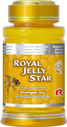 ROYAL JELLY STAR - včelia materská kašička pre duševnú pohodu  60 tob