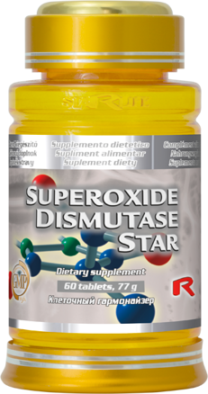 SUPEROXIDE DISMUTASE STAR - prirodzená ochrana pred voľnými radikálmi, Starlife  60 tabl